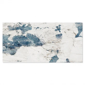 Marmor Klinker La Preziosa Vit-Blå Polerad 60x120 cm